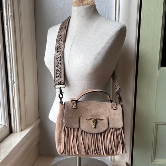 Polo Small Schooly Bag in Suede - Picture 9 of 10